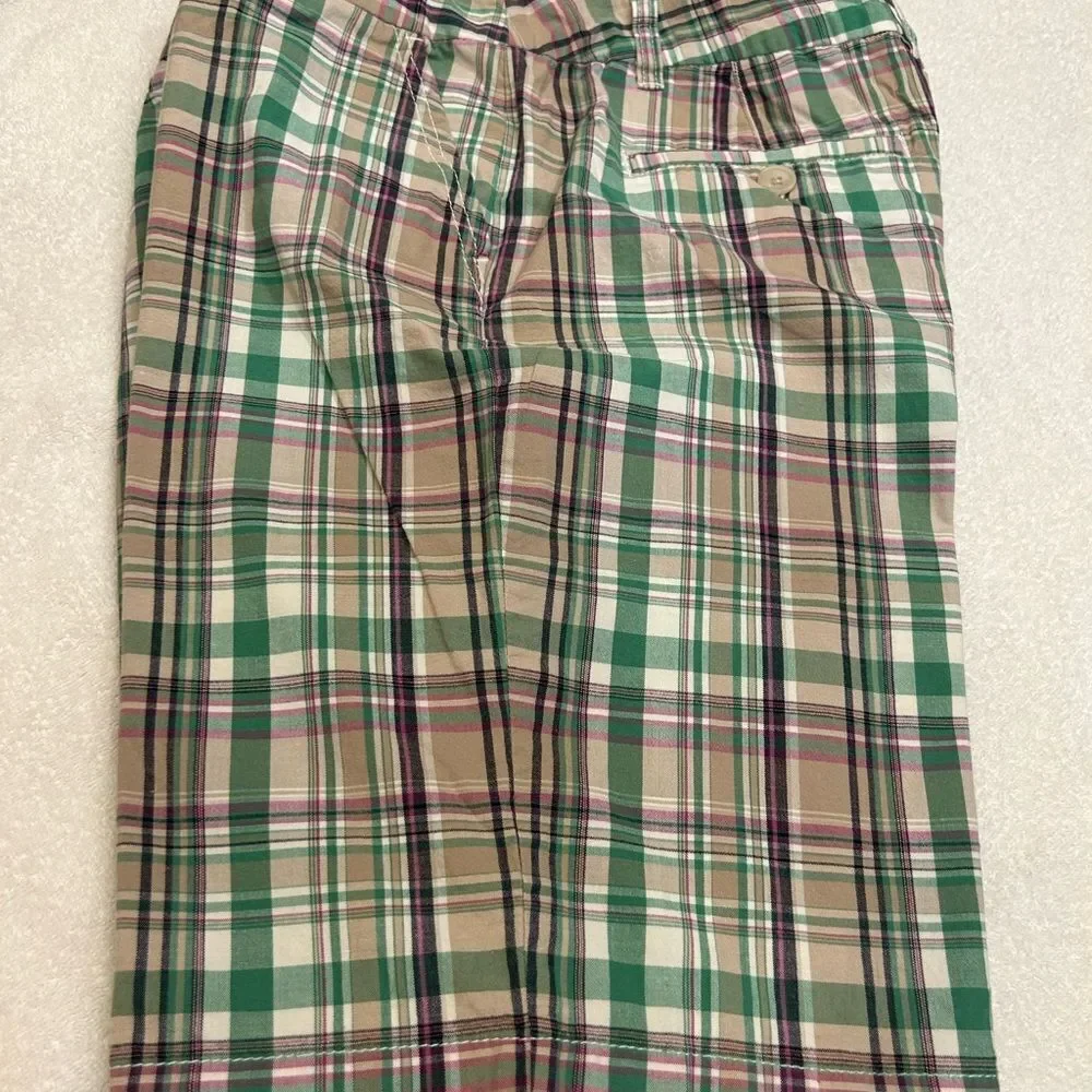 Merona size 12 Plaid Green and Pink Shorts - Picture 2 of 9